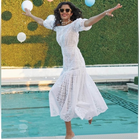 BRAND NEW Veronica Beard Cali Maxi Dress White - Picture 2 of 11